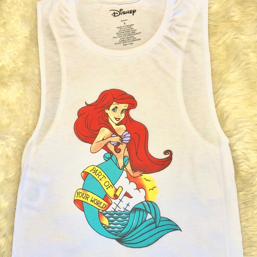 Disney Ariel muscle tee graphic